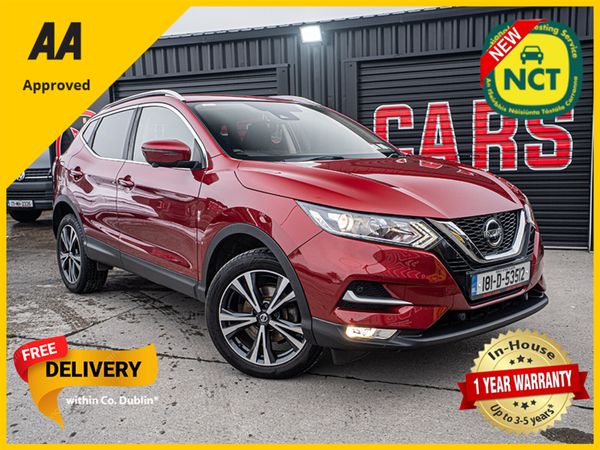Nissan Qashqai Hatchback, Petrol, 2018, Red