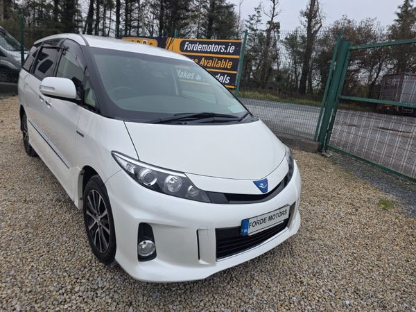 Toyota Estima MPV, Petrol Hybrid, 2014, White