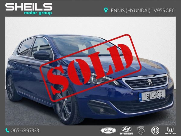 Peugeot 308 Hatchback, Diesel, 2016, Blue