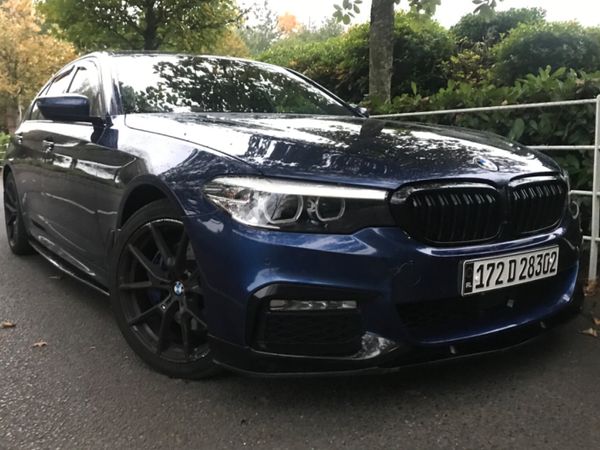BMW 5-Series Saloon, Petrol Plug-in Hybrid, 2017, Blue