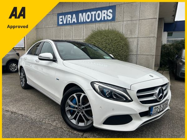 Mercedes-Benz C-Class Saloon, Petrol Plug-in Hybrid, 2017, White