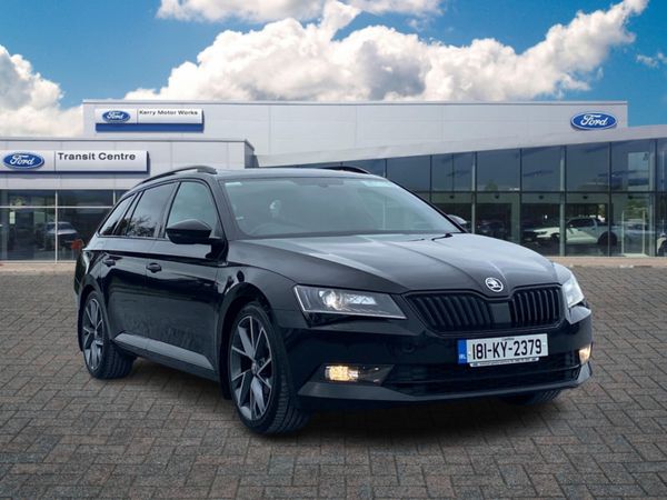 Skoda Superb Estate, Petrol, 2018, Black
