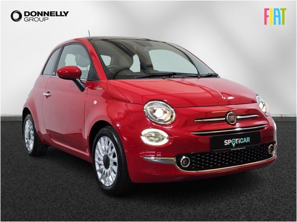 Fiat 500 Hatchback, Petrol, 2022, Red
