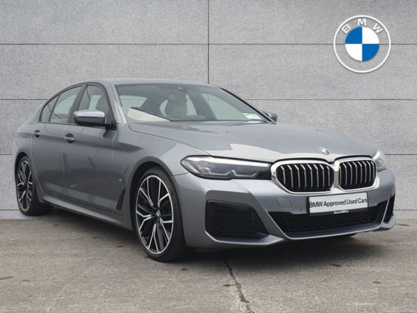 BMW 5-Series Saloon, Diesel Hybrid, 2022, Blue