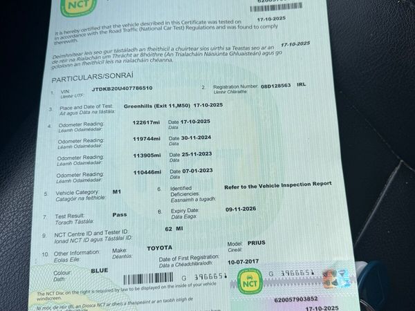 Toyota Prius Hatchback, Petrol Hybrid, 2008, Blue