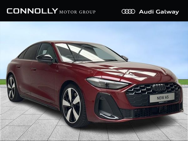 Audi A5 Saloon, Petrol Hybrid, 2026, Red