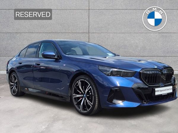 BMW 5-Series Saloon, Petrol Plug-in Hybrid, 2024, Blue