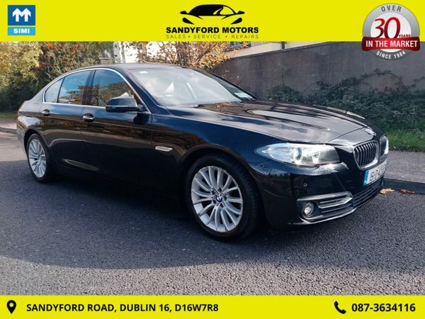 BMW 5-Series Saloon, Diesel, 2015, Black