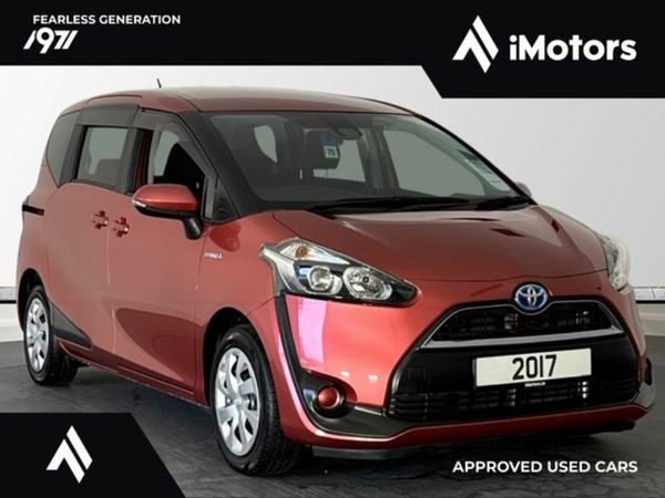 Toyota Sienta MPV, Petrol Hybrid, 2017, Red