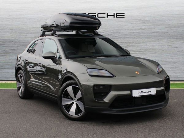 Porsche Macan SUV, Electric, 2025, Green