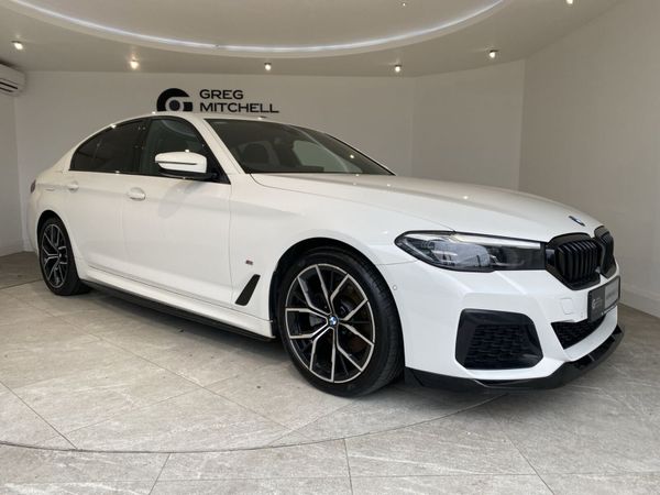 BMW 5-Series Saloon, Diesel Hybrid, 2022, White