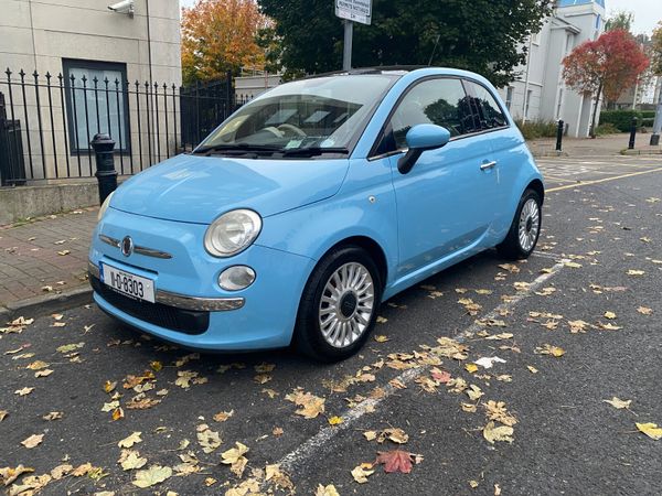 Fiat 500 Hatchback, Petrol, 2011, Blue