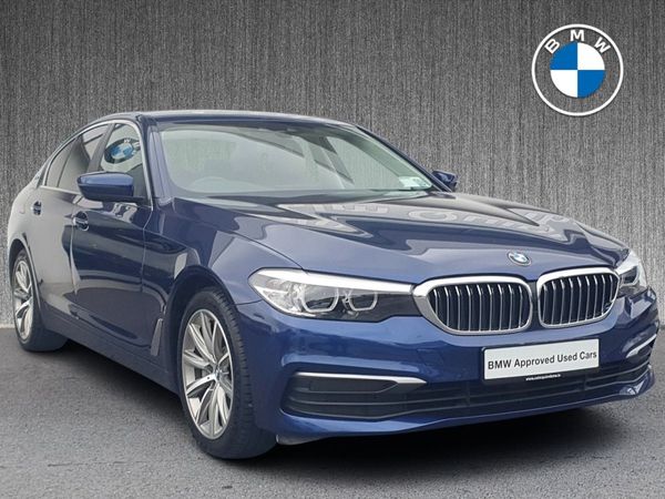 BMW 5-Series Saloon, Petrol Plug-in Hybrid, 2017, Blue