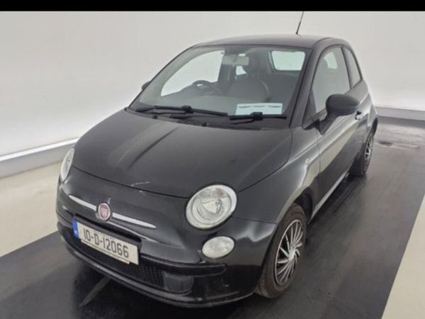 Fiat 500 Hatchback, Petrol, 2010, Black