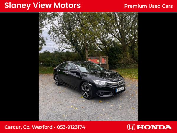 Honda Civic Saloon, Petrol, 2019, Black