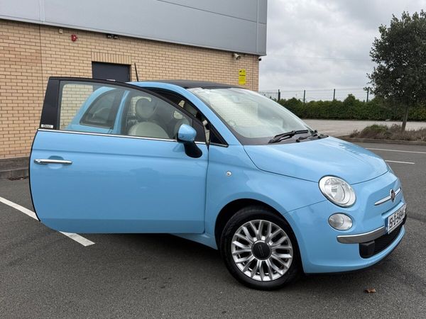 Fiat 500 Hatchback, Petrol, 2015, Blue