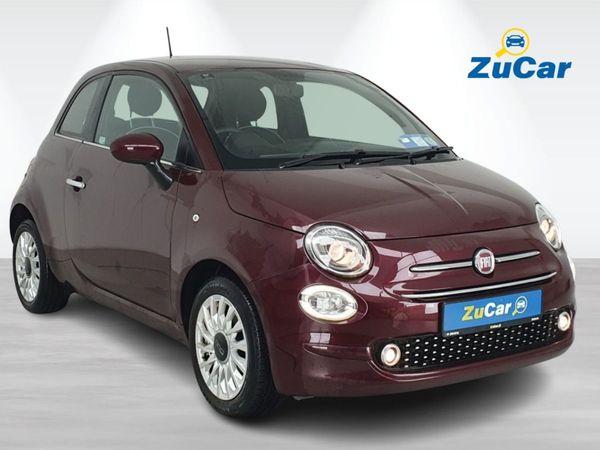 Fiat 500 Hatchback, Petrol, 2020, Red
