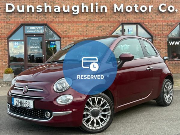 Fiat 500 Hatchback, Petrol, 2021, Red