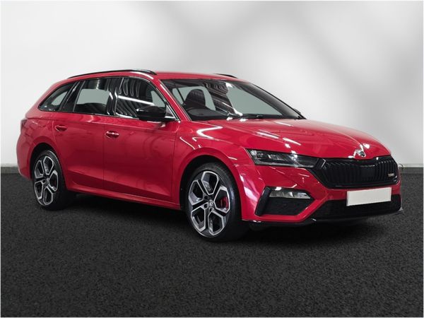 Skoda Octavia Estate, Petrol Hybrid, 2022, Red