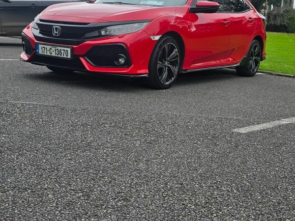 Honda Civic Hatchback, Petrol, 2017, Red