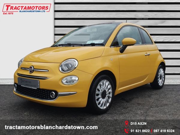 Fiat 500 Hatchback, Petrol, 2016, Yellow