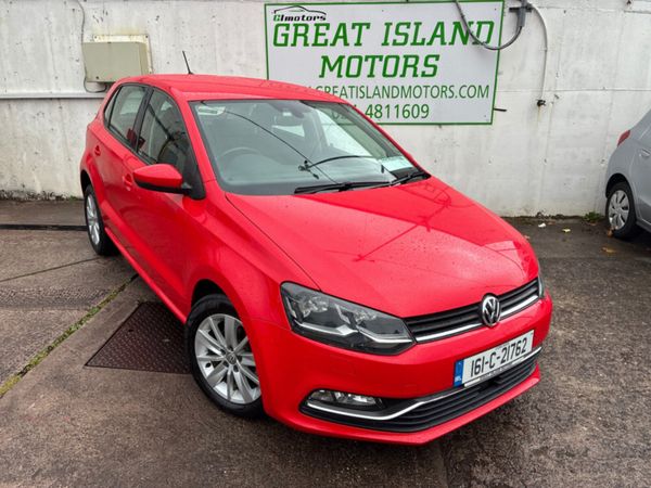 Volkswagen Polo Hatchback, Petrol, 2016, Red
