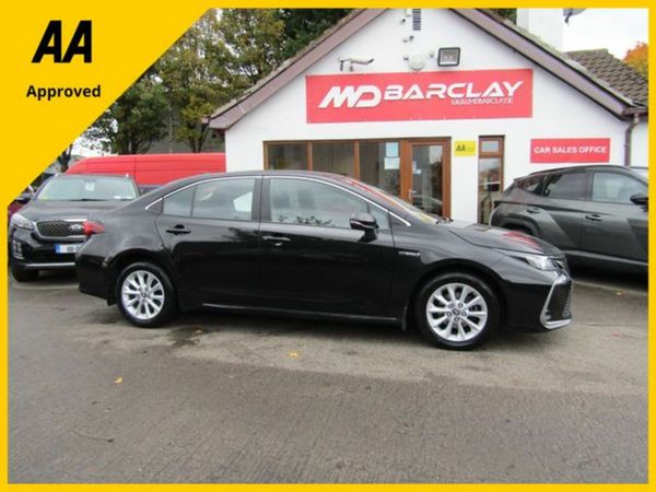 Toyota Corolla Saloon, Petrol Hybrid, 2021, Black