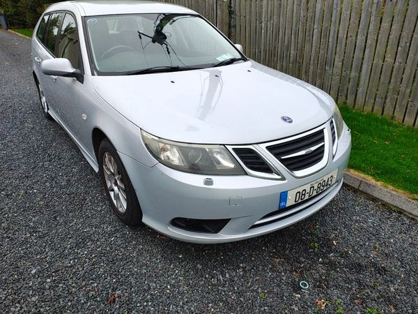 Saab 9-3 Estate, Ethanol Petrol, 2008, Silver