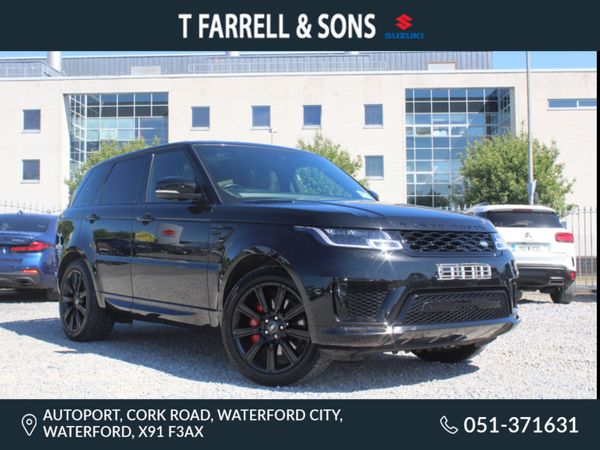 Land Rover Range Rover Sport Estate, Petrol Plug-in Hybrid, 2022, Black