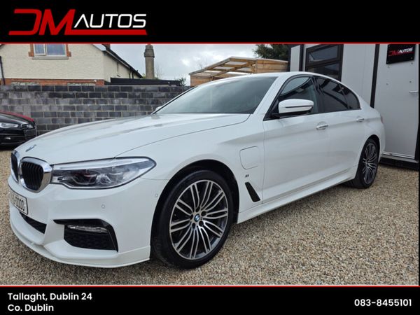 BMW 5-Series Saloon, Petrol Hybrid, 2017, White
