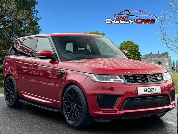 Land Rover Range Rover Sport Estate, Petrol Hybrid, 2021, Red