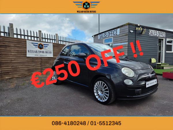 Fiat 500 Hatchback, Petrol, 2011, Black