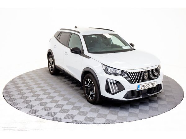 Peugeot 2008 SUV, Petrol Hybrid, 2025, White