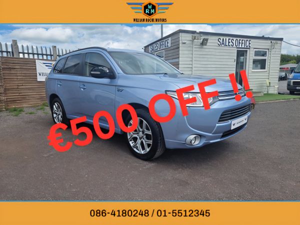 Mitsubishi Outlander Estate, Petrol Plug-in Hybrid, 2015, Blue
