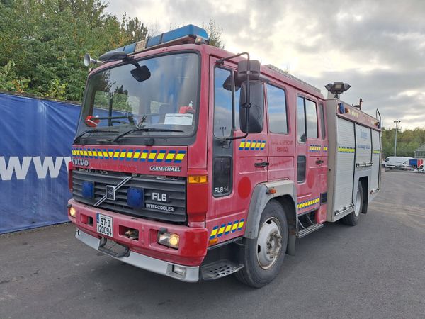 Volvo FL6 Fire Engine, Diesel, 1997, Red