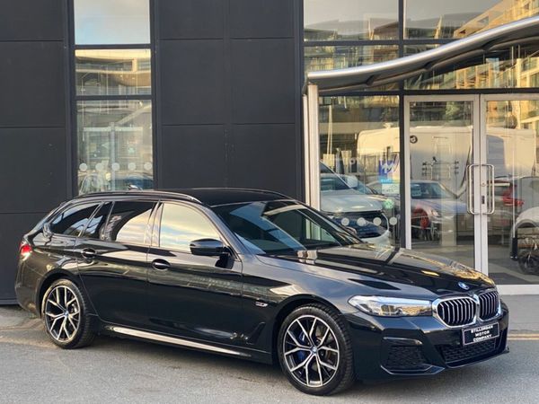 BMW 5-Series Estate, Petrol Plug-in Hybrid, 2024, Black