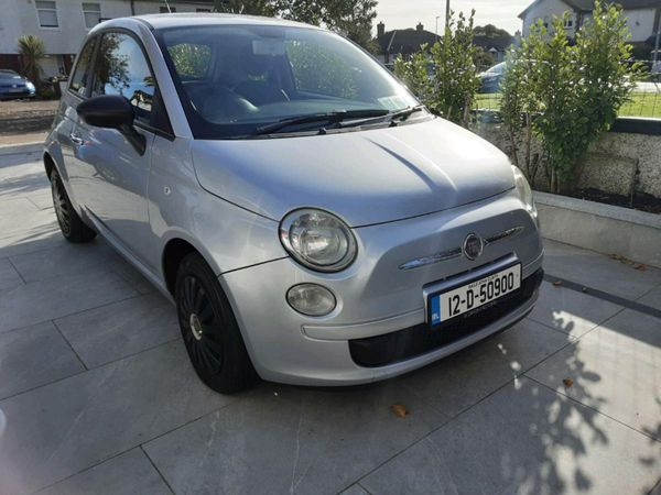 Fiat 500 Hatchback, Petrol, 2012, Silver