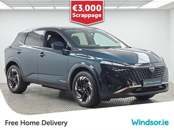 Nissan Qashqai MPV, Petrol Hybrid, 2025, Green