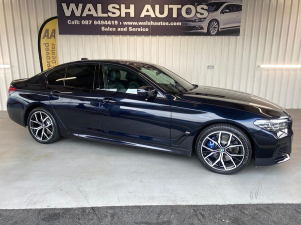 BMW 5-Series Saloon, Petrol Plug-in Hybrid, 2021, Black