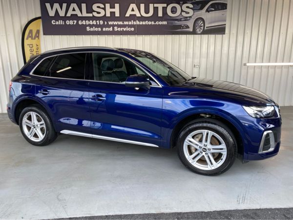 Audi Q5 Estate, Petrol Hybrid, 2021, Blue
