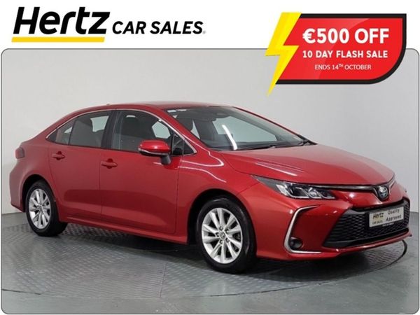Toyota Corolla Saloon, Petrol Hybrid, 2023, Red