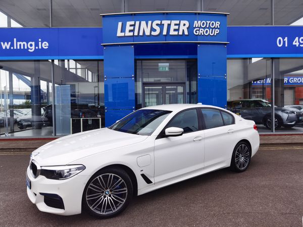 BMW 5-Series Saloon, Petrol Plug-in Hybrid, 2019, White