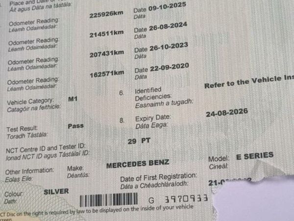 Mercedes-Benz E-Class Saloon, Diesel, 2012, Silver