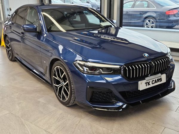 BMW 5-Series Saloon, Diesel Hybrid, 2020, Blue