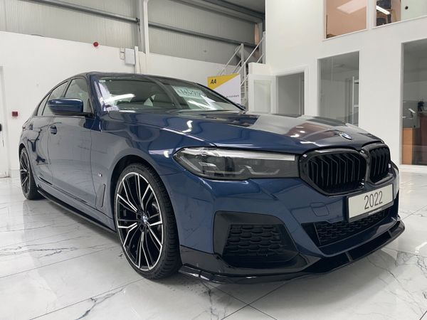 BMW 5-Series Saloon, Diesel Hybrid, 2022, Blue