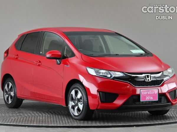 Honda Fit Hatchback, Petrol Hybrid, 2016, Red