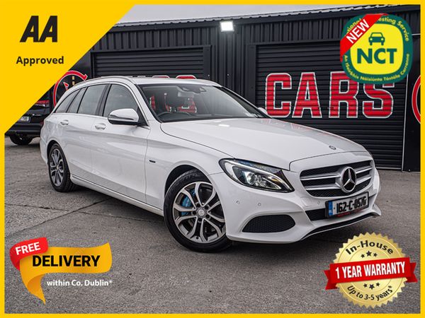 Mercedes-Benz C-Class Estate, Petrol Plug-in Hybrid, 2016, White