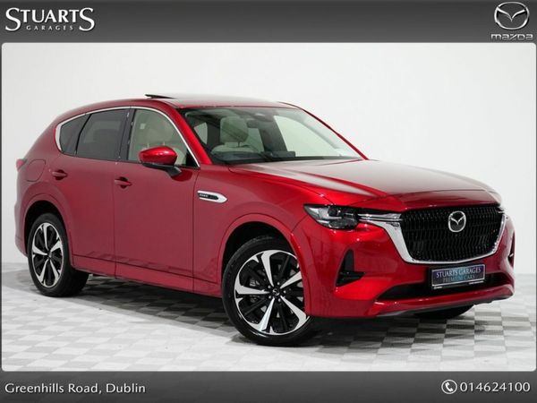 Mazda CX-60 SUV, Petrol Plug-in Hybrid, 2023, Red
