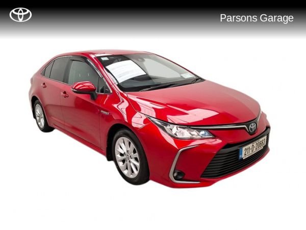 Toyota Corolla Saloon, Petrol Hybrid, 2021, Red