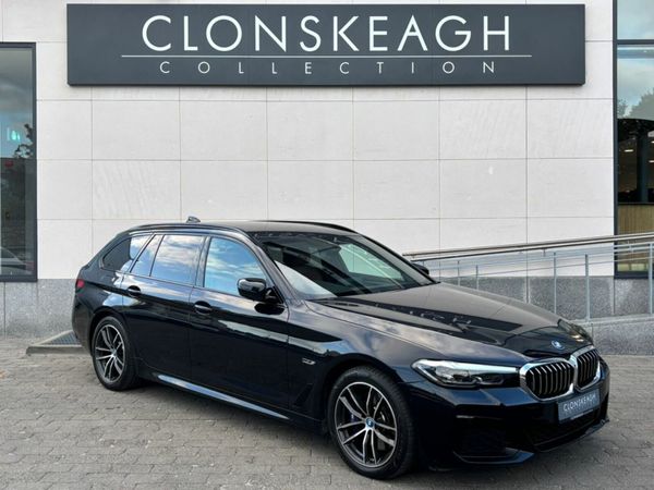 BMW 5-Series Estate, Petrol Plug-in Hybrid, 2023, Black